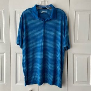 Nike Golf, Dri-fit Polo Shirt, Blue striped, Size XL